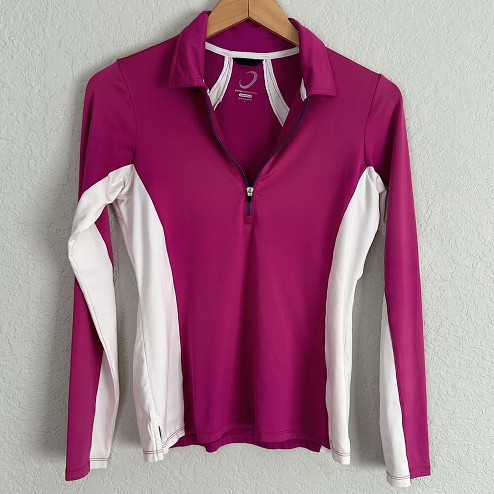 Zero Restriction Pink Zip Track Jacket Tour Series Athleisure Outdoor Preppy